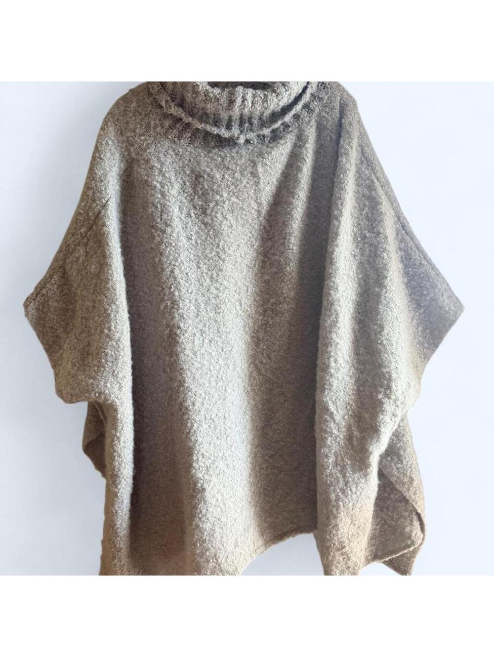 Sonoma Goods for Life gray and cream poncho